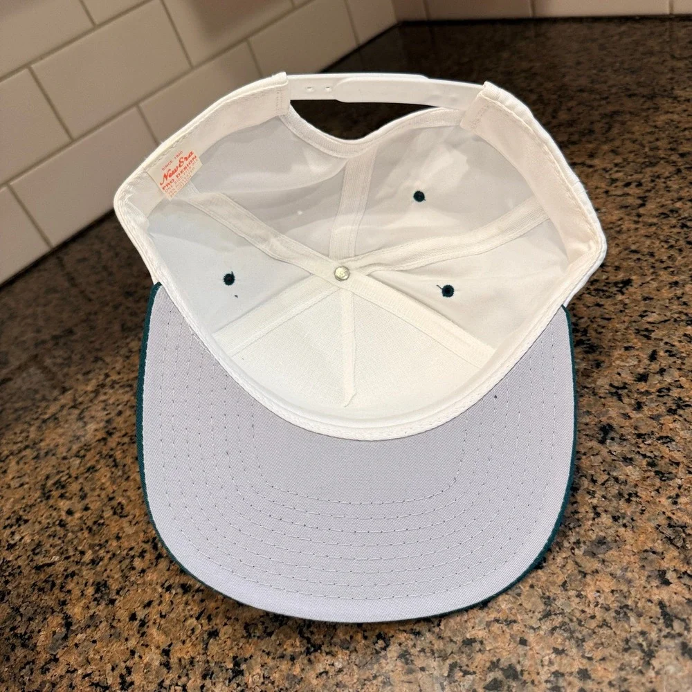 Vtg 90s Philadelphia Eagles New Era Pro Design Snapback Hat Made in US Deadstock